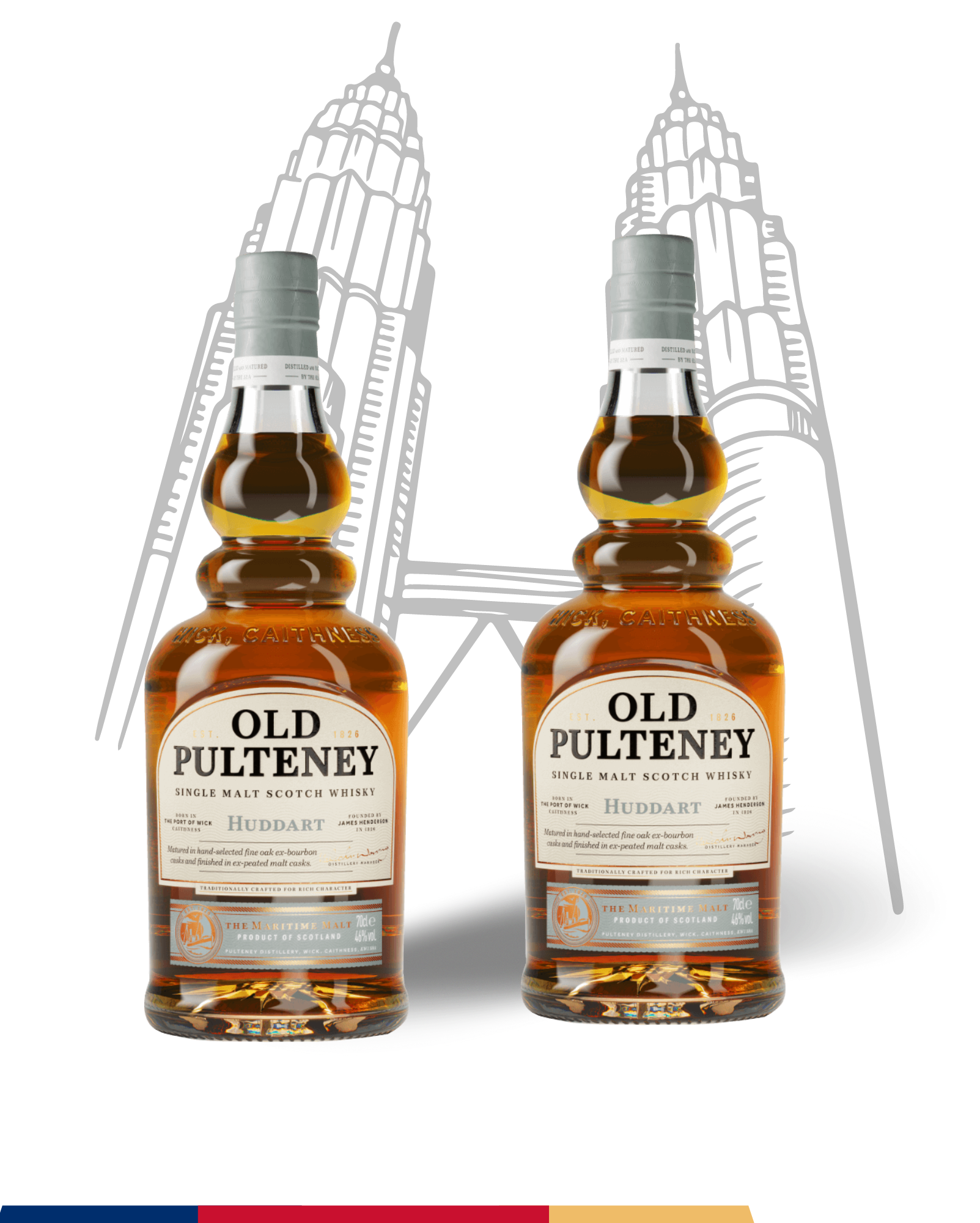 Twin Dals: Old Pulteney Huddart - Premium Bundle from Old Pulteney - Shop now at Whiskery