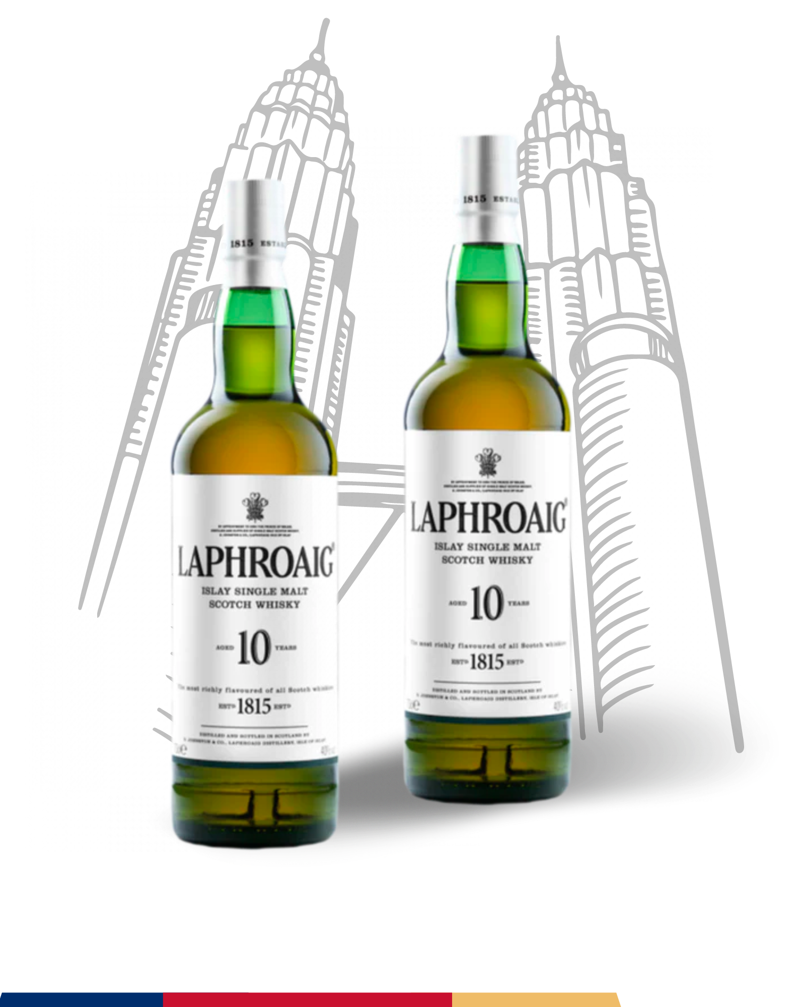 Twin Deal: Laphroaig 10 Year Old - Premium Bundle from Laphroaig - Shop now at Whiskery