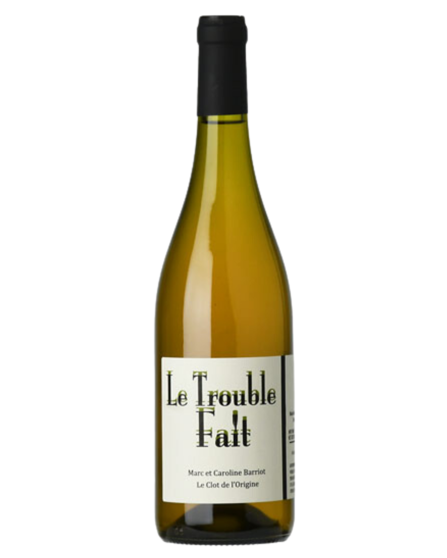 CLOT DE L’ORIGINE Le Trouble Fait blanc, 2020 - Premium Orange Wine from CLOT DE L’ORIGINE - Shop now at Whiskery