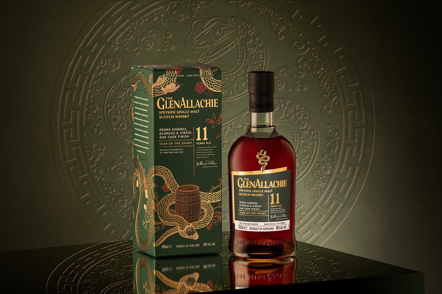 GlenAllachie 11-year-old Pedro Ximénez, Oloroso & Virgin Oak Cask Finish, Year of the Snake 2025 - Premium Single Malt Whisky from GlenAllachie - Shop now at Whiskery